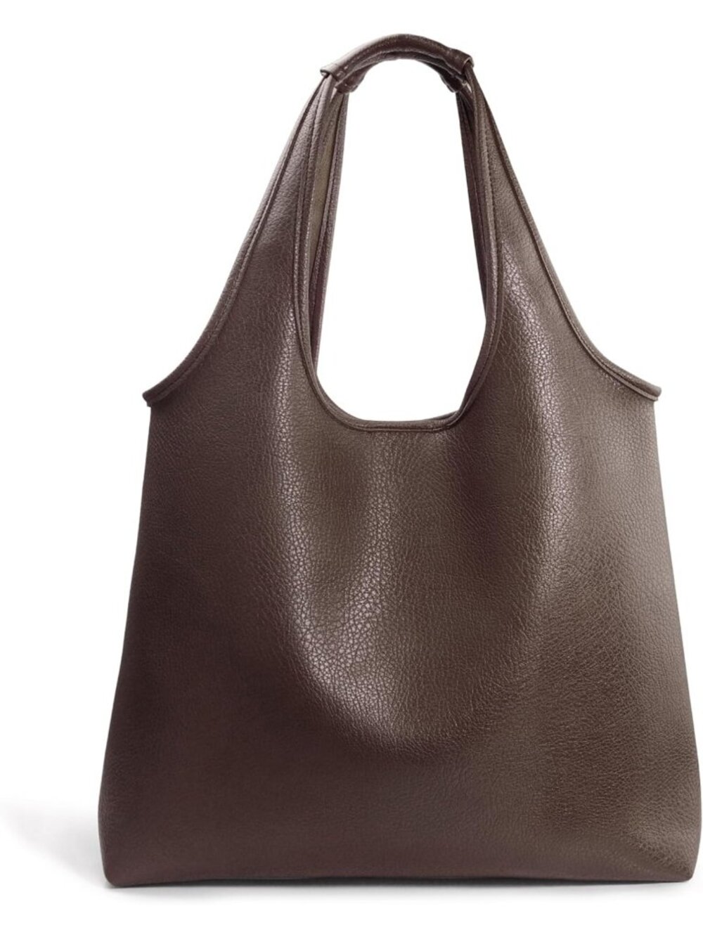 Soft Vegan Leather Oversized Hobo Tote Bag | Slouchy Handbag for Work & Weekend